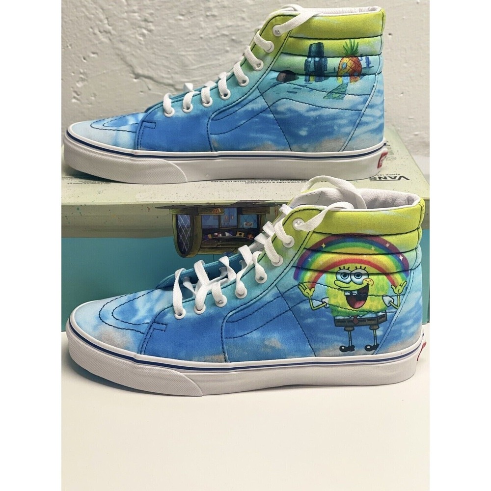 Vans‎ Sneakers Sk8 Hi Spongebob Collaboration Imaginaaation Men's Size 9 New